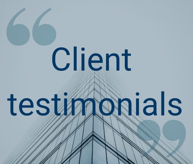 View - Client testimonials
