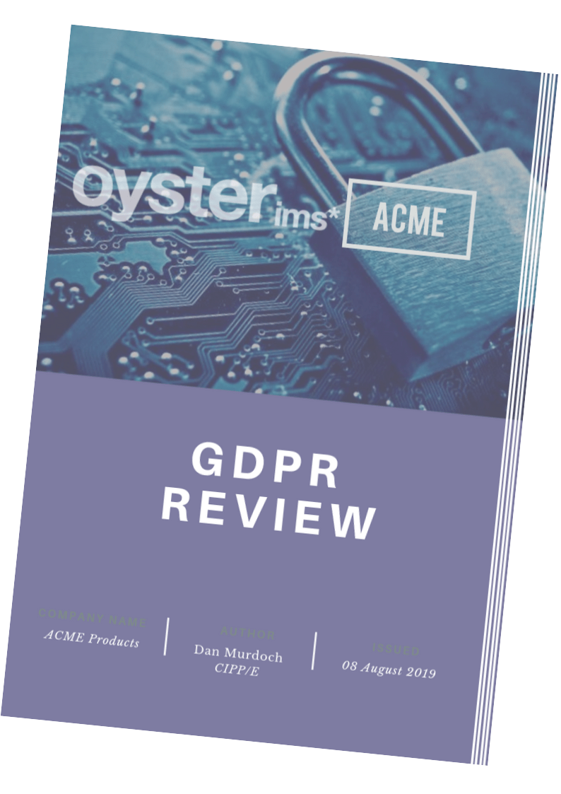 GDPR Review Report - Oyster IMS