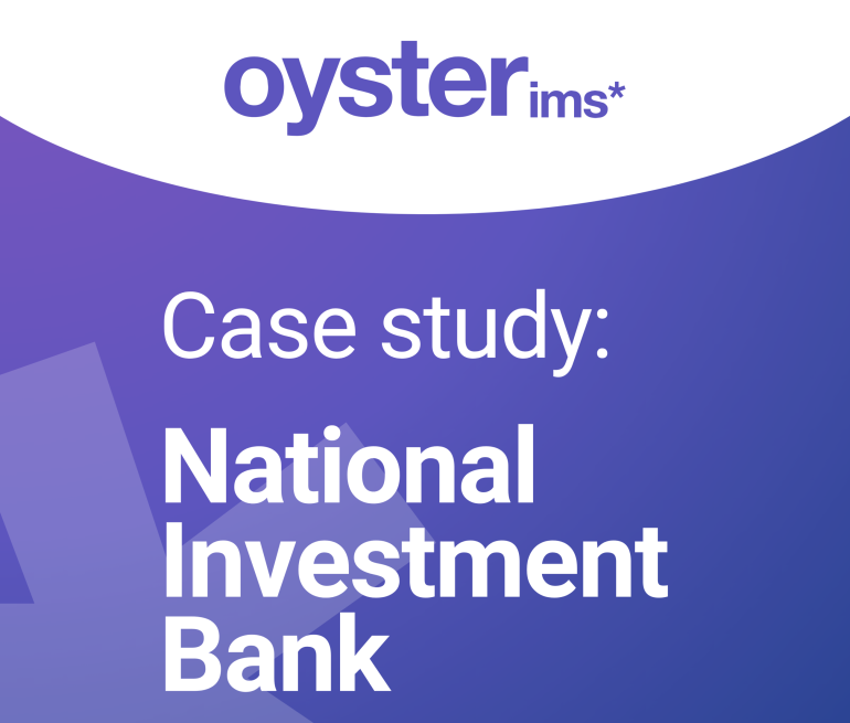 Case study - National Investment Bank - Oyster IMS